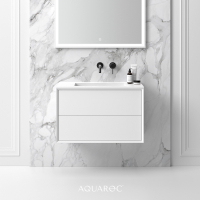 Puro Bathroom Vanity Unit Matte White 800