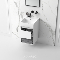 Monza Solid Surface Stone Resin Wall Hung Vanity Unit 400