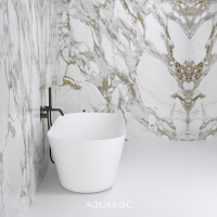 Aquarius Solid Surface Stone Resin Freestanding Bath 1700