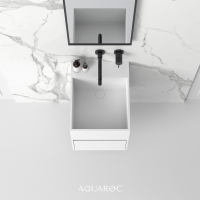 Kudos Solid Surface Stone Resin Wall Hung Vanity Unit 400